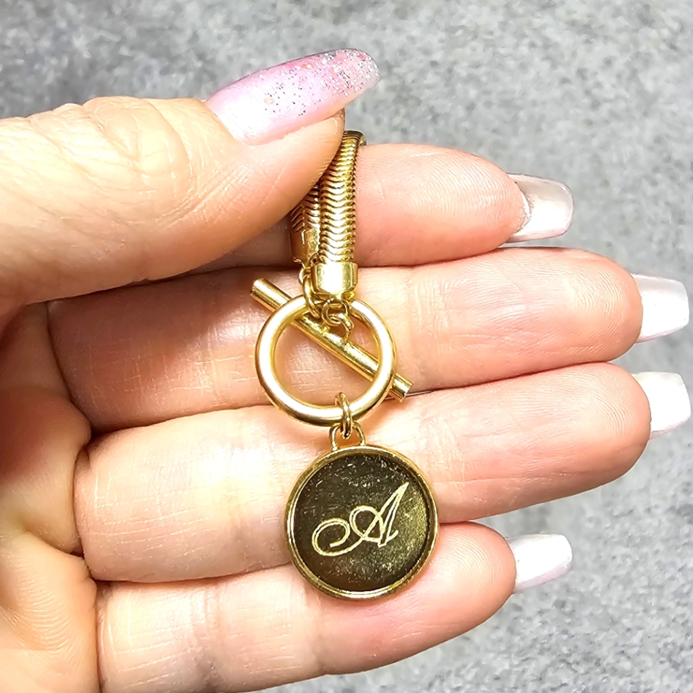 Brook & York Izzy Toggle Necklace "A"